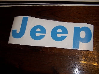 1975-86 JEEP CJ TAILGATE VINYL DECAL CJ7 SCRAMBLER CJ8