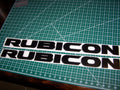 JEEP 10TH ANNIVERSARY RUBICON HOOD VINYL DECAL SET 2 COLORS