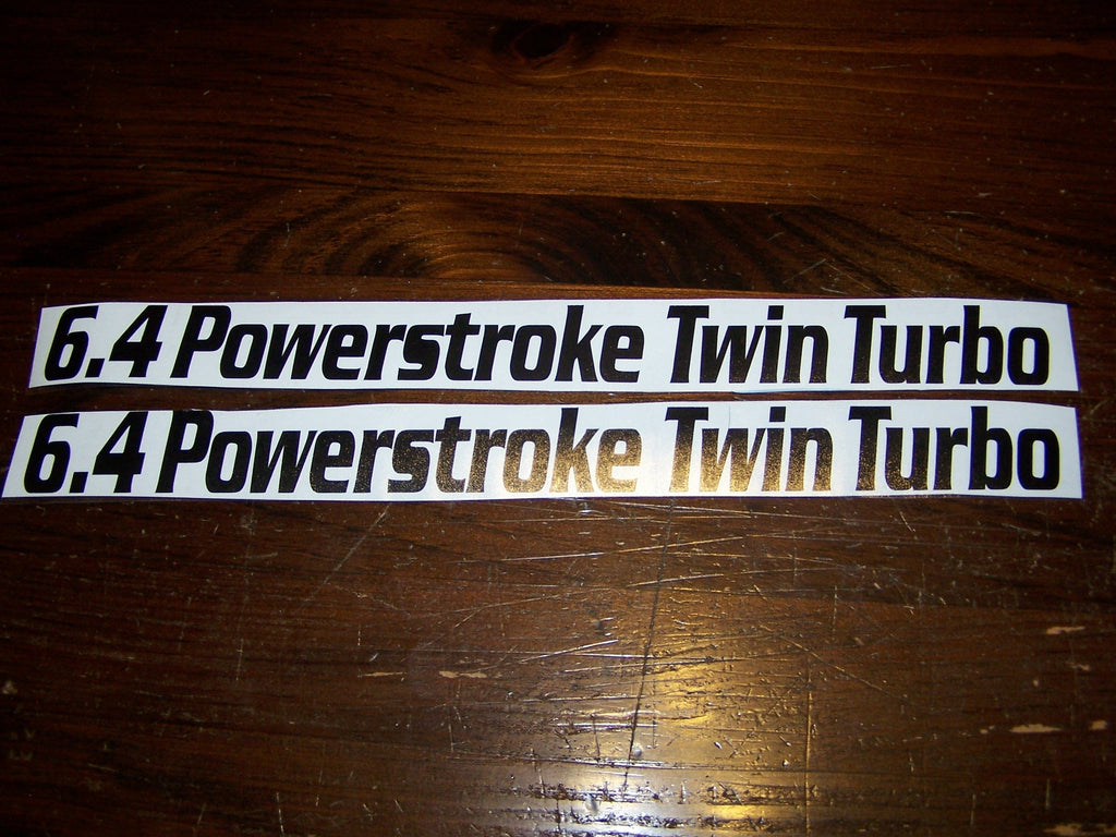 6.4 POWERSTROKE TWIN TURBO DECAL SET
