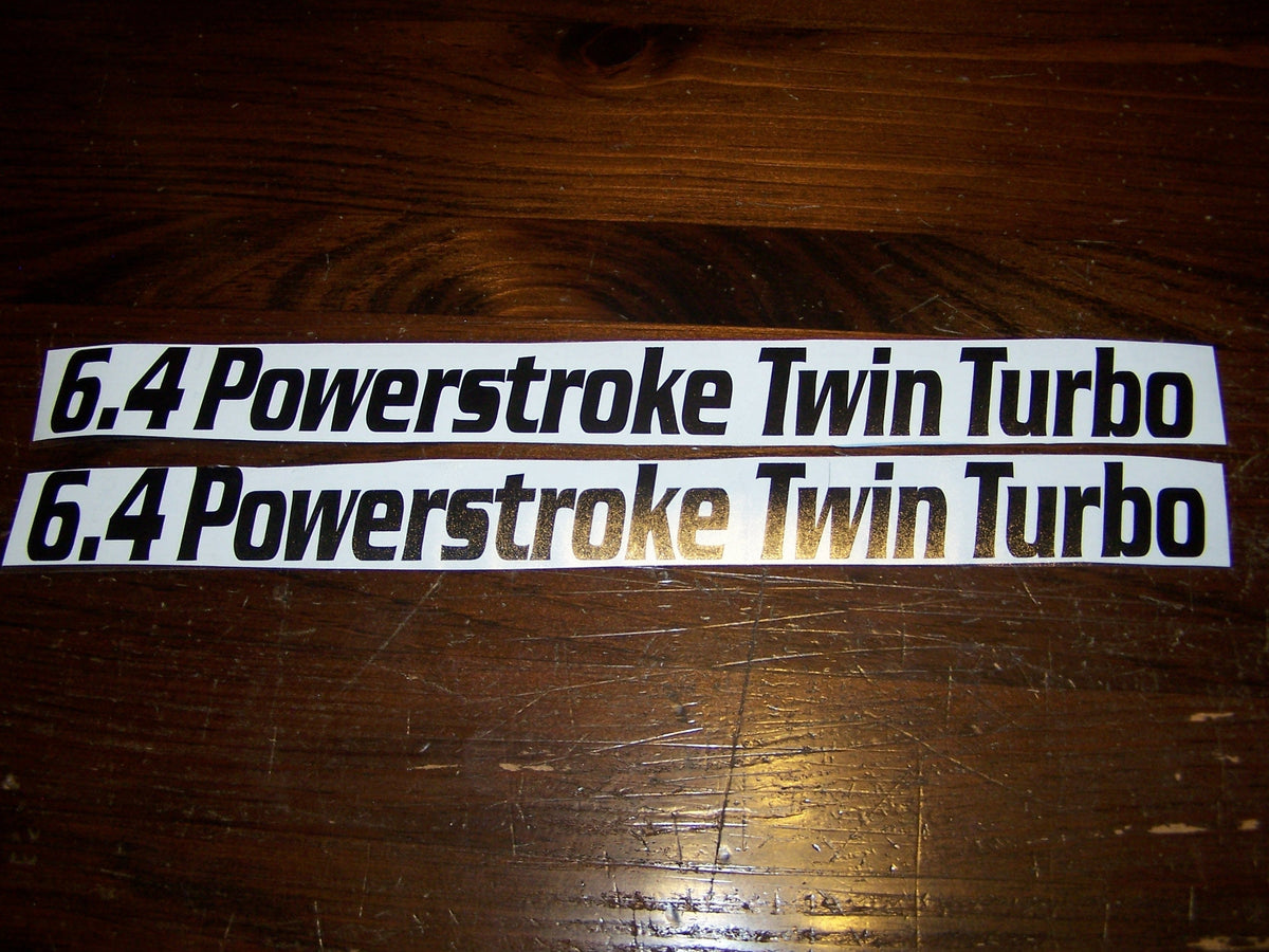 6.4 POWERSTROKE TWIN TURBO DECAL SET