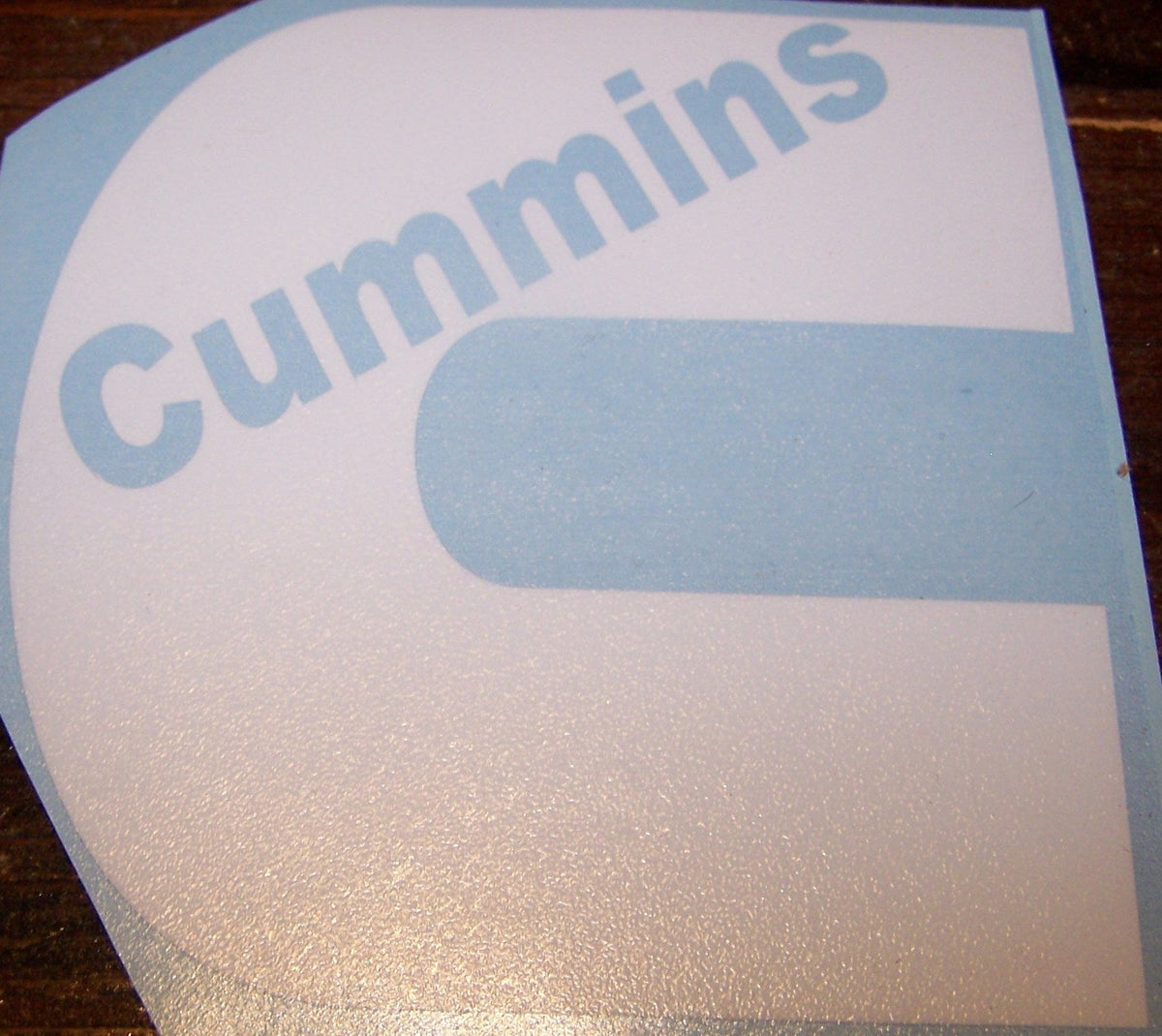 CUMMINS LOGO WITH TEXT VINYL STICKER DECAL