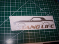 STANG LIFE WINDOW BANNER STICKER DECAL CHOOSE COLOR