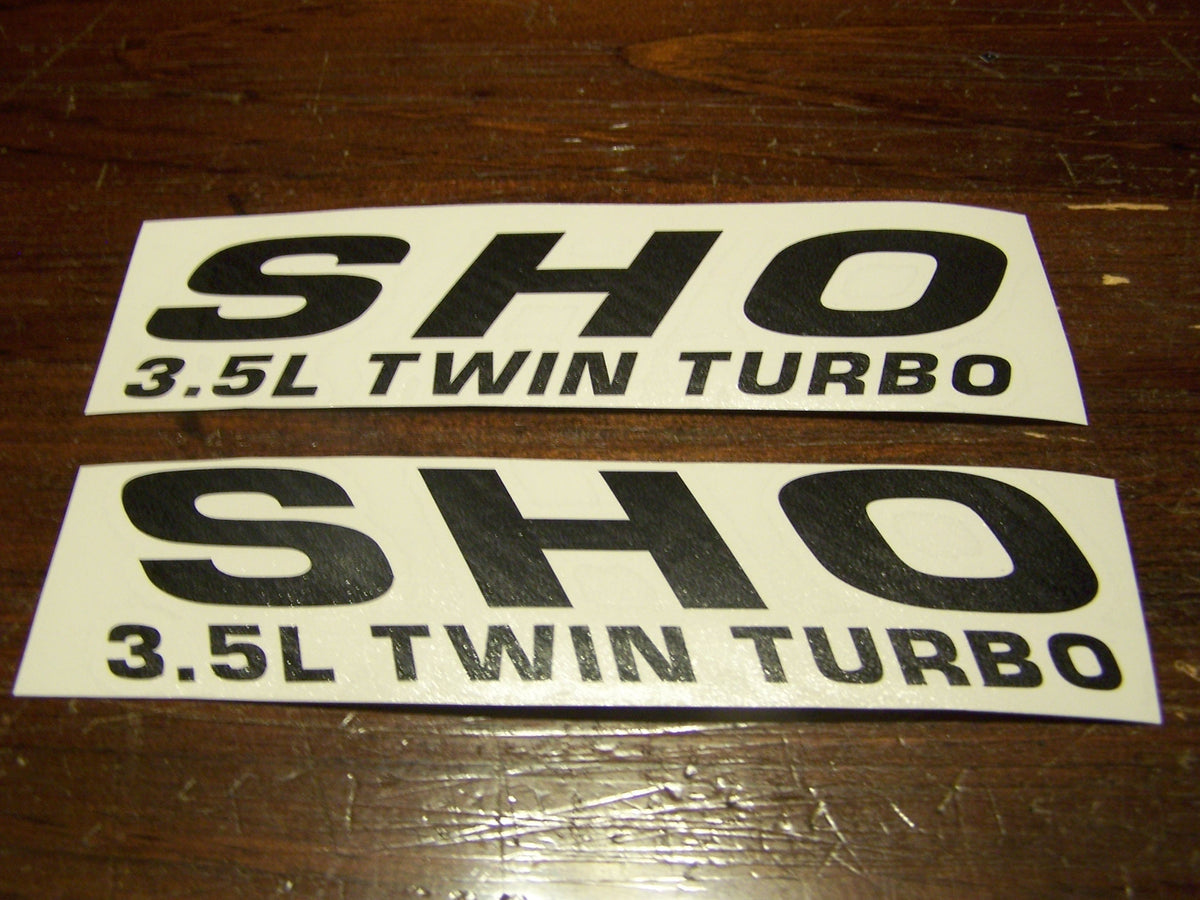 SHO 3.5L Twin Turbo Hood FENDER Decal Sticker Emblem Ford TAURUS
