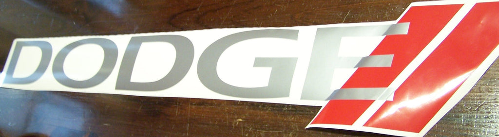 DODGE WINDSHIELD BANNER NEW LOGO CHOOSE COLORS & SIZE