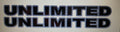 JEEP UNLIMITED VINYL HOOD DECAL STICKER SET CHOOSE 2 COLORS