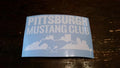 PITTSBURGH MUSTANG CLUB DECAL STICKER