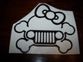 JEEP GIRL VINYL STICKER DECAL WRANGLER TJ JK CJ JKU YJ