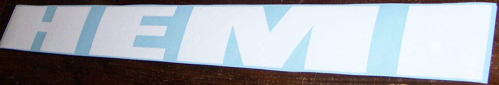 HEMI WINDSHIELD DECAL STICKER BANNER CHOOSE COLOR AND SIZE