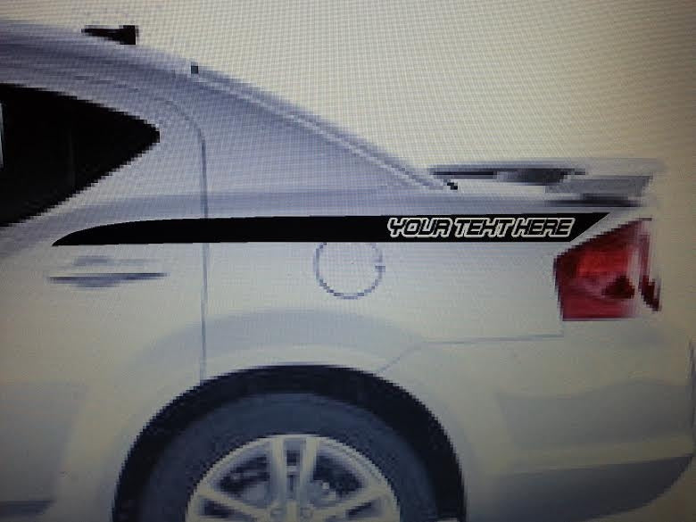 DODGE AVENGER QUARTER PANEL VINYL STRIPE SET
