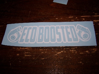 ECOBOOSTED VINYL DECAL STICKER CHOOSE COLOR & SIZE