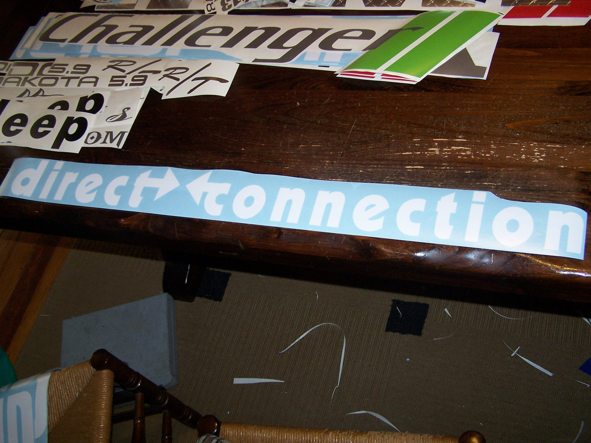 DIRECT CONNECTION WINDSHIELD / WINDOW DECAL STICKER CHOOSE SIZE