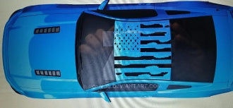 2005-2014 FORD MUSTANG DISTRESSED AMERICAN FLAG FOR ROOF