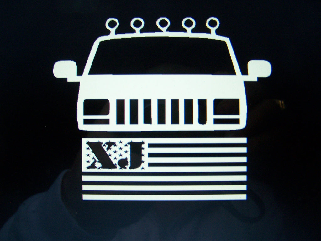 JEEP CHEROKEE XJ FLAG LOGO T-SHIRT CHOOSE SIZE AND COLOR