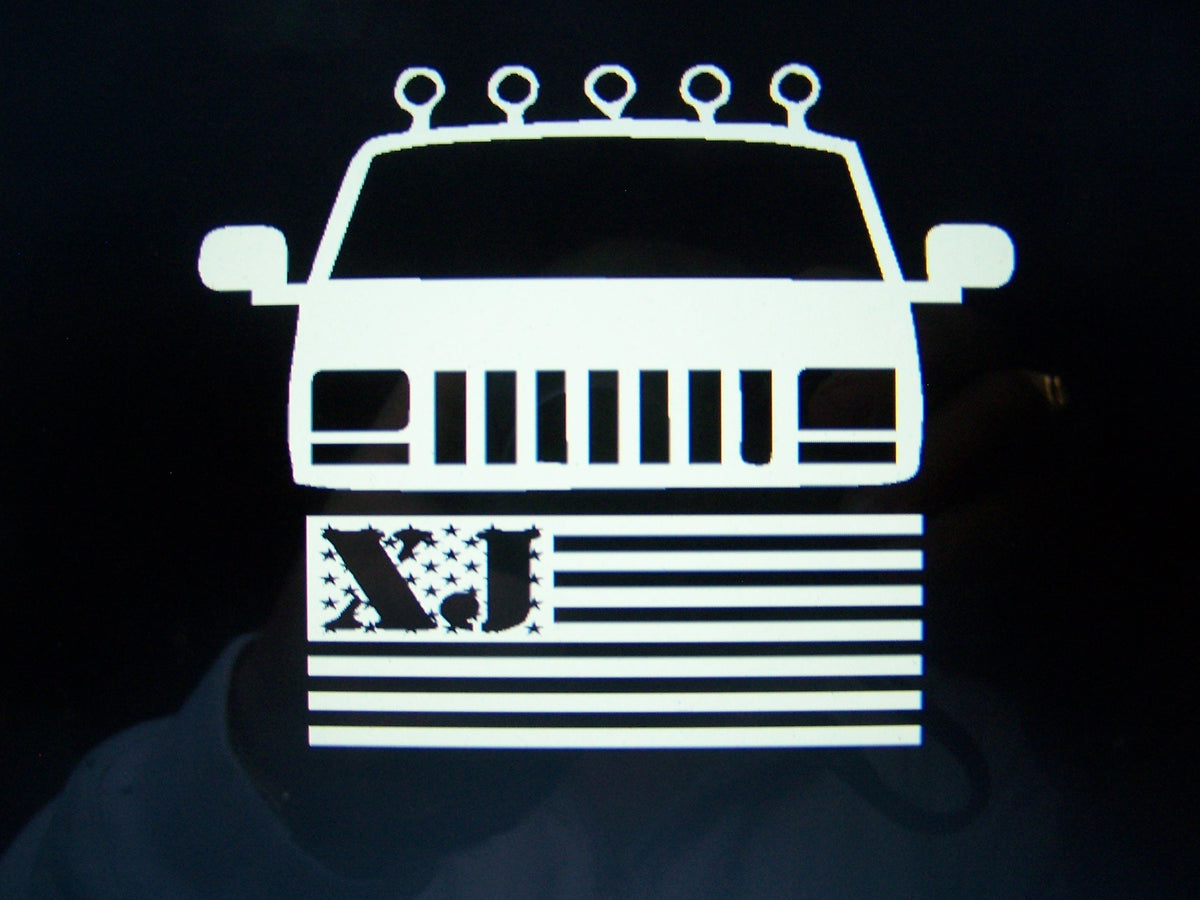 JEEP CHEROKEE XJ FLAG LOGO T-SHIRT CHOOSE SIZE AND COLOR