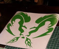 DODGE RAM HEAD FLAMES VINYL DECAL STICKER CHOOSE SIZE & COLOR