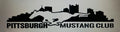 PITTSBURGH MUSTANG CLUB LARGE WINDOW DECAL STICKER BANNER