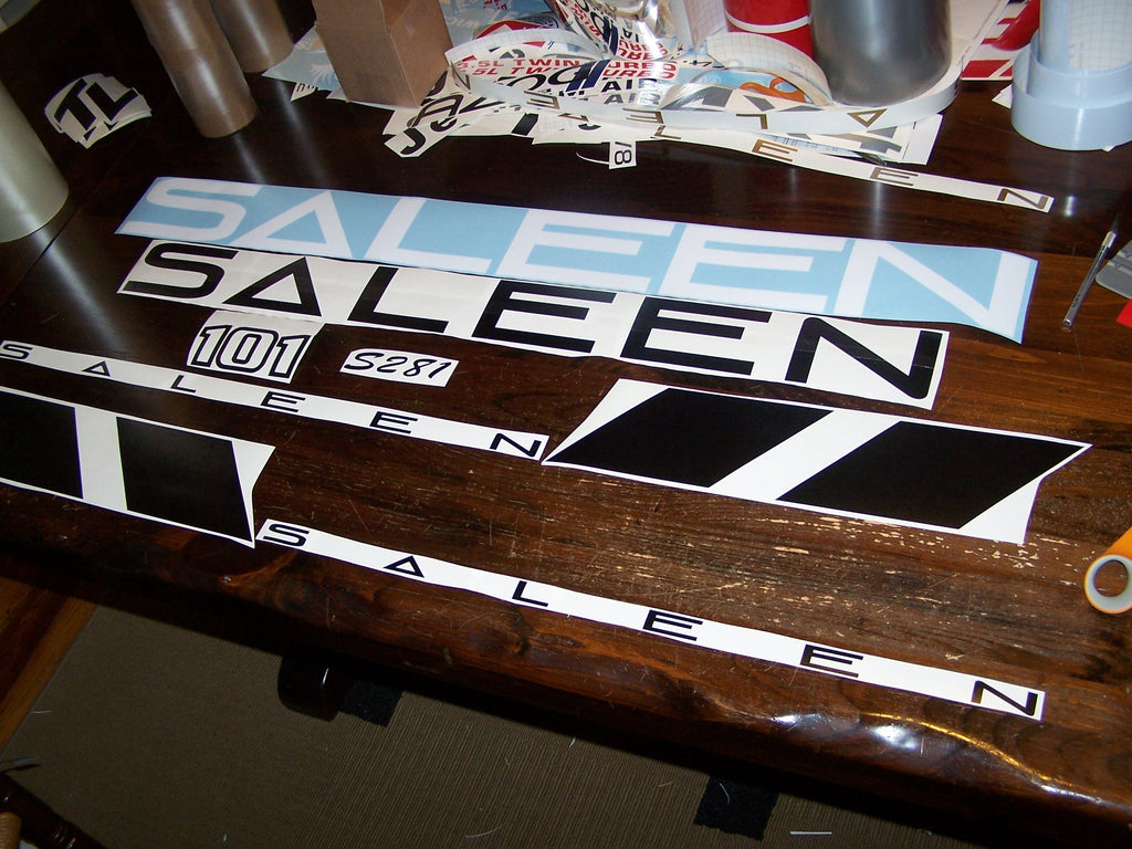 SALEEN MUSTANG VINYL DECAL KIT COMPLETE