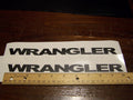 JEEP WRANGLER FENDER VINYL DECAL SET OF 2 YJ JK TJ CHOOSE COLOR