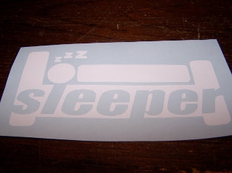 SLEEPER VINYL DECAL STICKER CHOOSE COLOR & SIZE