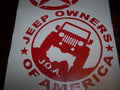 JEEP OWNERS OF AMERICA MEMBERS TJ JK VINYL DECAL STICKER