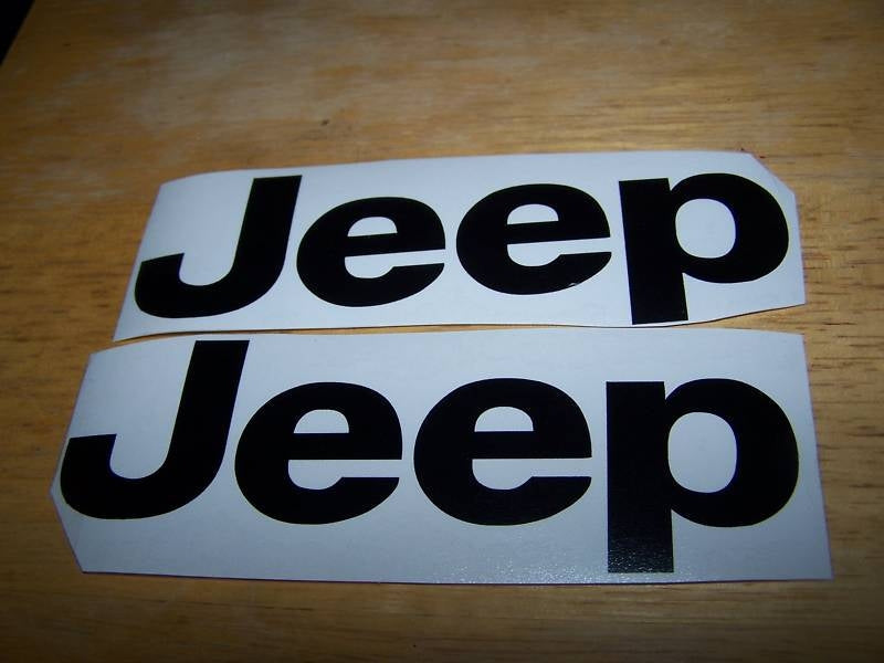 JEEP FENDER DECAL STICKER SET OF 2 WRANGLER RUBICON TJ JK