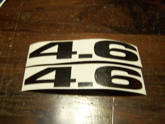 4.6 FENDER TRUNK HOOD SCOOP VALVE COVER VINYL DECAL SET