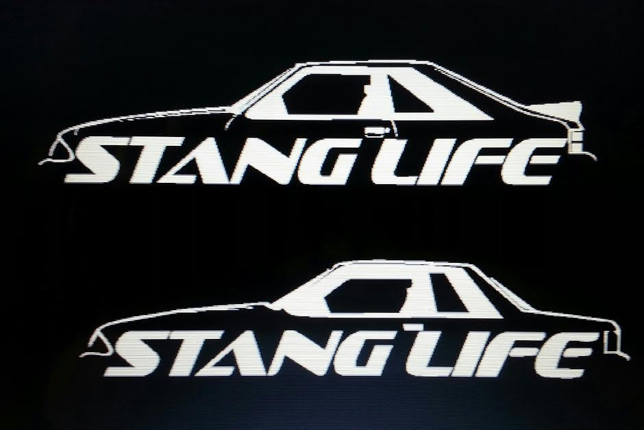 STANG LIFE WINDOW BANNER STICKER DECAL CHOOSE COLOR FOX BODY