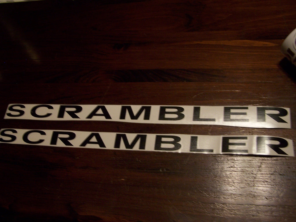 JEEP SCRAMBLER HOOD DECAL SET OF 2 CHOOSE COLOR (Copy)