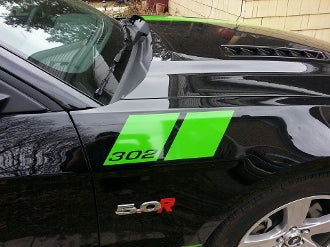 SALEEN MUSTANG FENDER VINYL SLASHES HASH MARKS