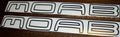JEEP MOAB HOOD DECAL SET OF 2 VINYL STICKER