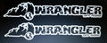 JEEP WRANGLER OFF ROAD HOOD DECAL SET WITH MOUNTAINS