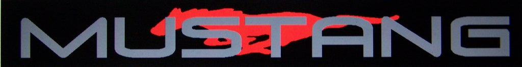 MUSTANG WINDSHIELD DECAL BANNER CHOOSE 2 COLORS