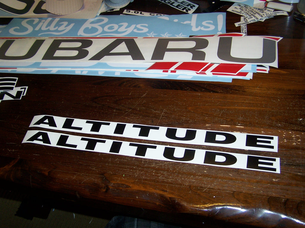 JEEP ALTITUDE HOOD DECALS WRANGLER JK TJ