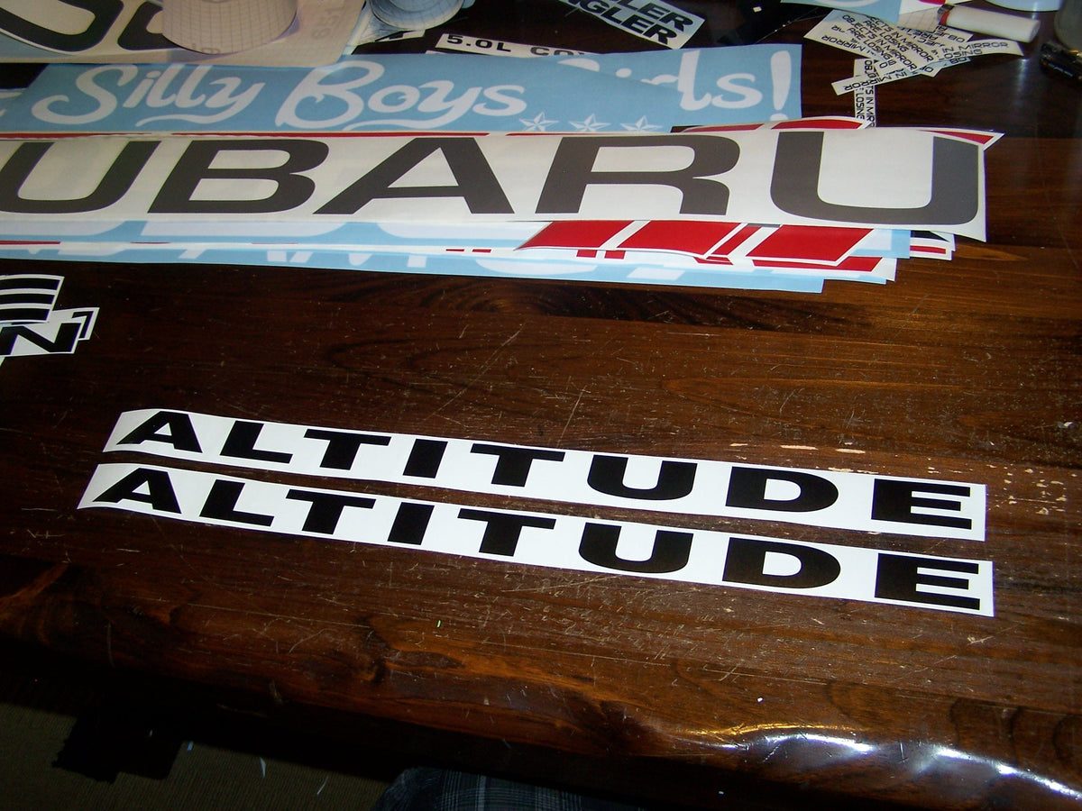 JEEP ALTITUDE HOOD DECALS WRANGLER JK TJ