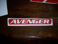AVENGER BRAKE LIGHT VINYL DECAL STICKER CHOOSE COLOR & TEXT