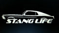 STANG LIFE WINDOW BANNER STICKER DECAL CHOOSE COLOR