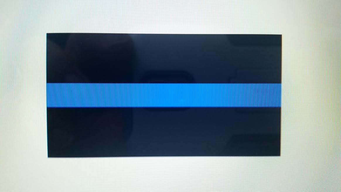 POLICE & LAW ENFORCEMENT BLUE LINE DECAL