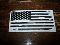 DISTRESSED SMALL AMERICAN FLAG VINYL DECAL STICKER