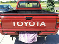 TOYOTA TAILGATE DECAL VINYL EMBLEM