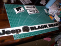 JEEP WRANGLER BLACK BEAR JK UNLIMITED VINYL DECAL WINDSHIELD