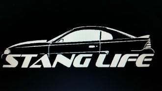 1994-1995 STANG LIFE WINDOW BANNER STICKER DECAL CHOOSE COLOR