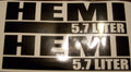 HEMI 5.7 LITER FENDER, VALVE COVER, OR HOOD DECALS