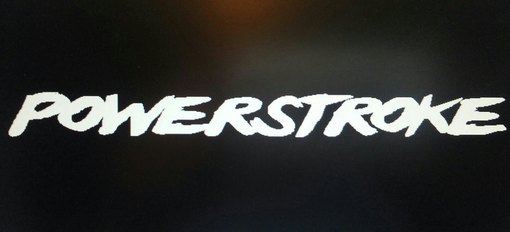 POWERSTROKE WINDSHIELD WINDOW VINYL DECAL CHOOSE SIZE & COLOR