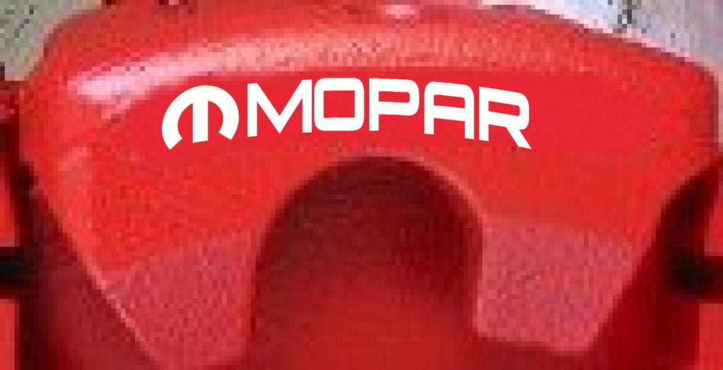 BRAKE CALIPER VINYL DECAL STICKER SET OF 8 CHOOSE LOGO, TEXT, OR CUSTOMIZE