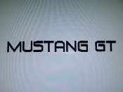 MUSTANG GT WINDSHIELD DECAL BANNER