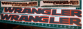 JEEP WRANGLER HOOD & FENDER DECAL SET UNLIMITED JLU CHOOSE COLOR