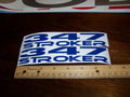 347 STROKER VINYL DECAL STICKER SET OF 2 CHOOSE COLOR