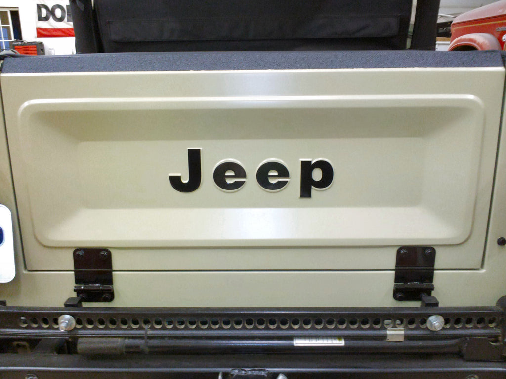 1975-86 JEEP CJ TAILGATE & FENDER VINYL DECAL KIT CJ7 SCRAMBLER