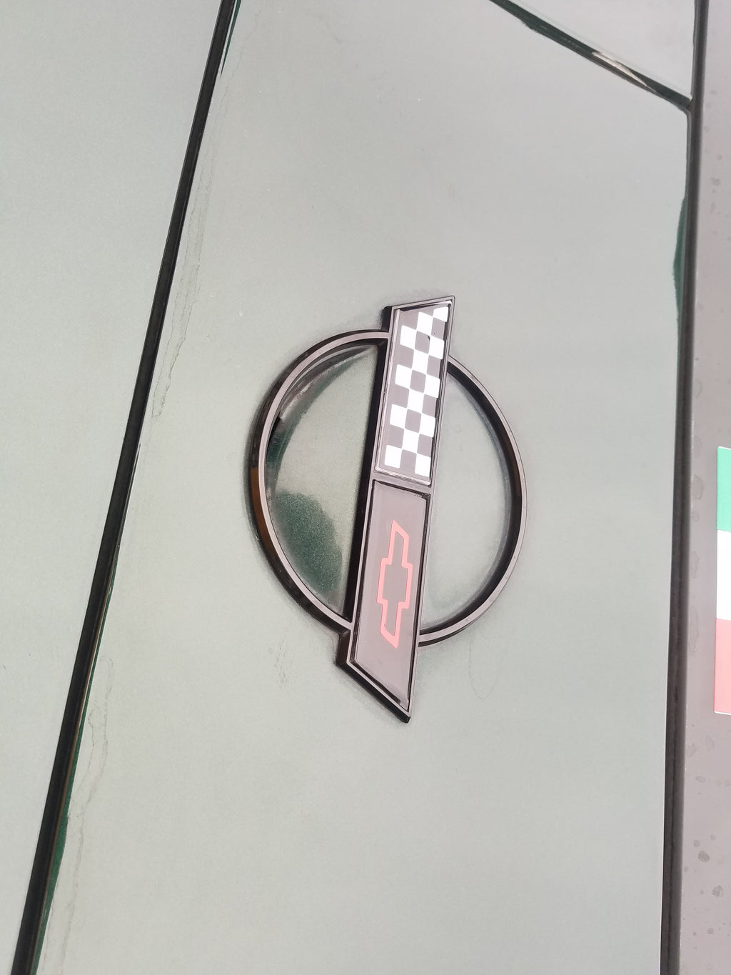 CORVETTE C4 HOOD AND FUEL DOOR EMBLEM OVERLAY DECAL 1991-1996