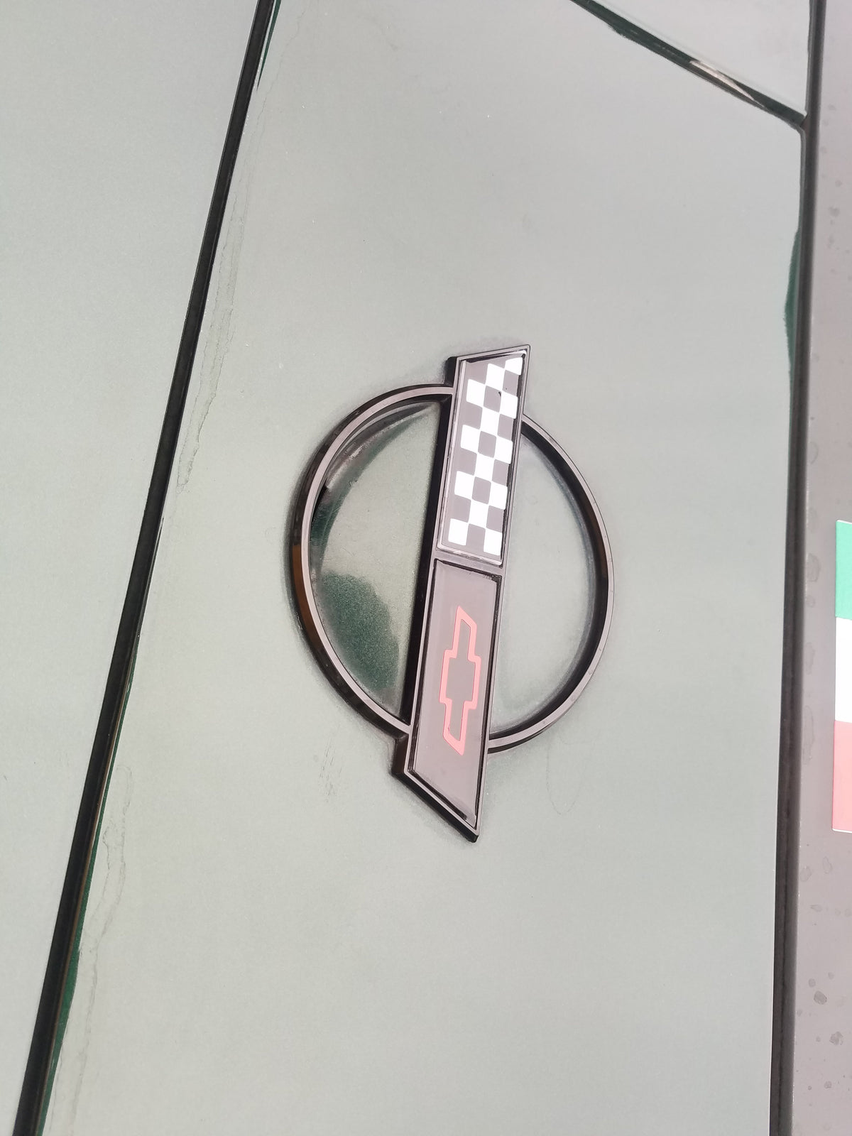 CORVETTE C4 HOOD AND FUEL DOOR EMBLEM OVERLAY DECAL 1991-1996